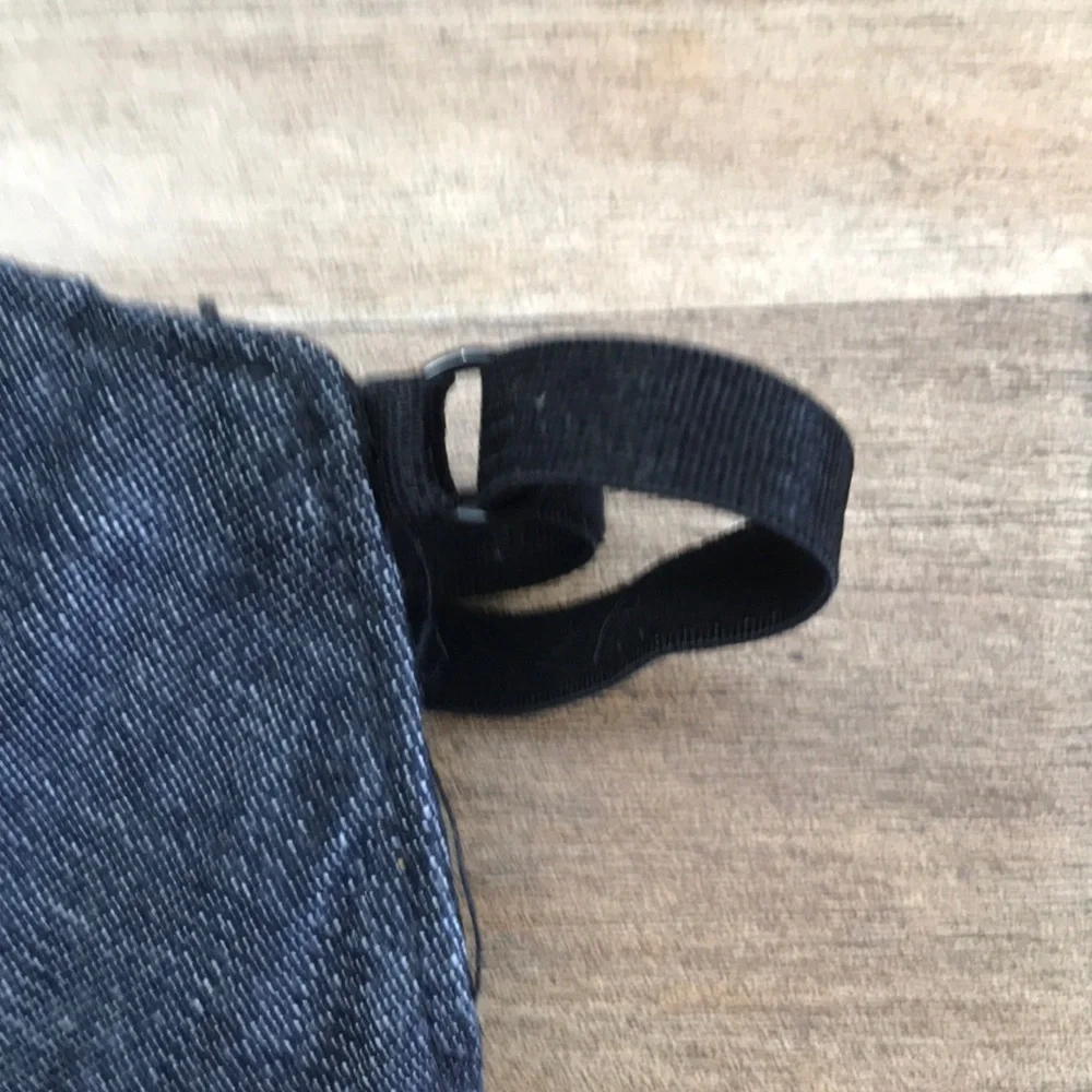 Denim face mask custom made in LA